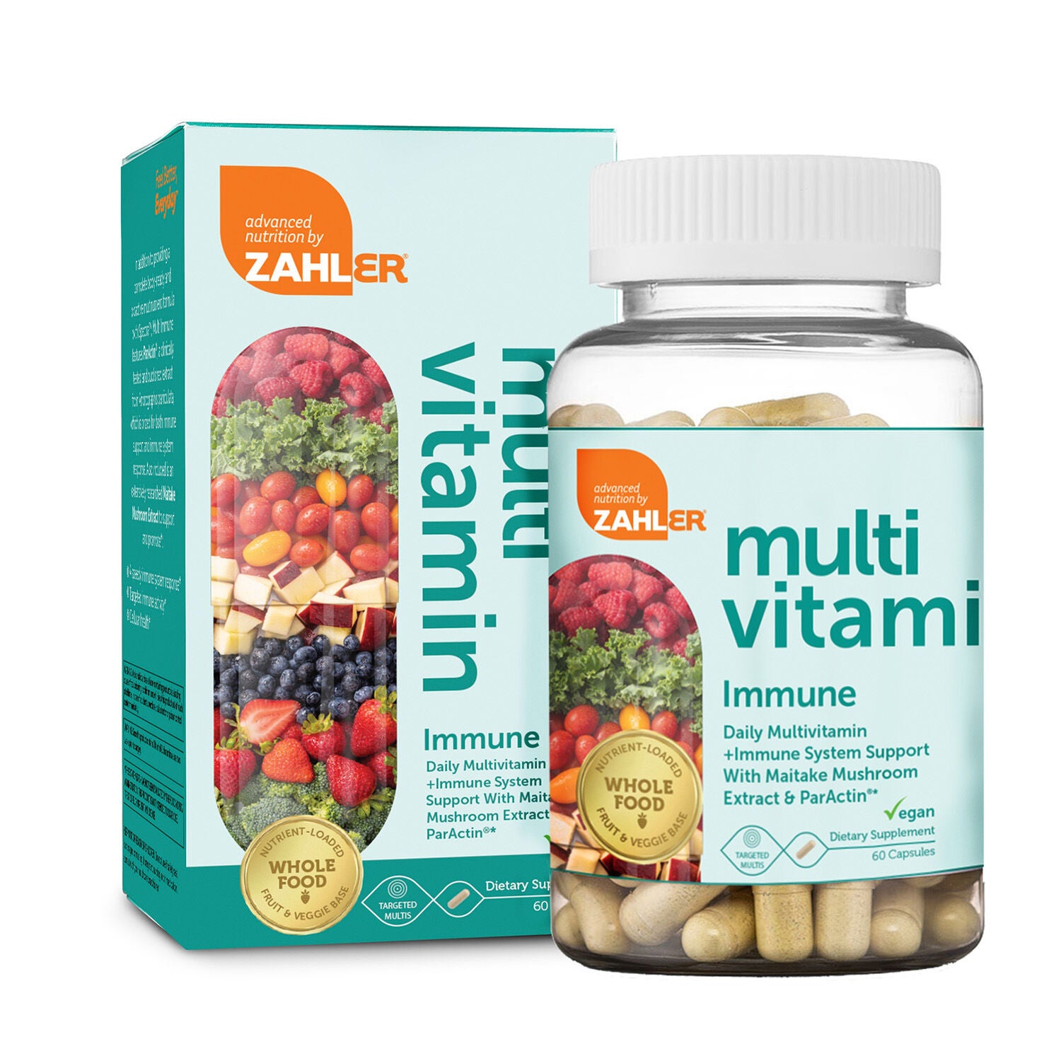 ZAHLER® Multi Vitamin + Immune System Support - 60 Capsules (30 Servings)